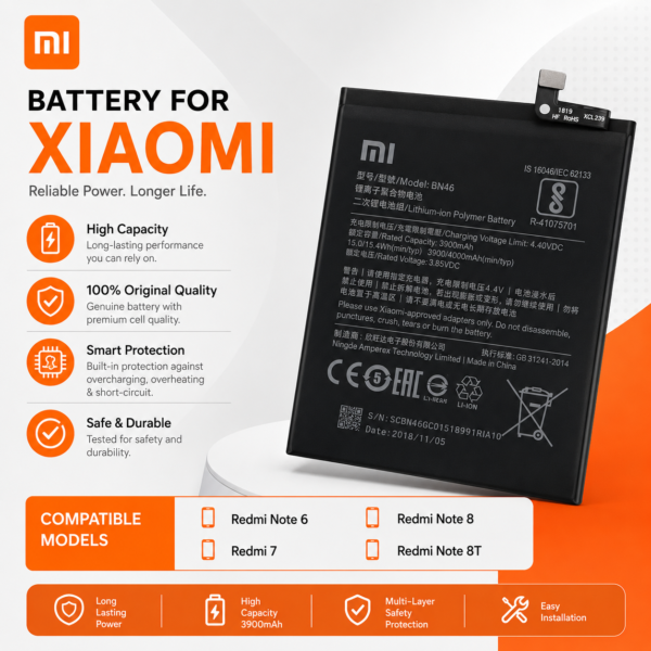 Battery for Xiaomi Redmi Note 6/Redmi/7 Note 8/Note 8T