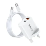 Remax 20W fast charger with Type c-c Data cable RPU120C