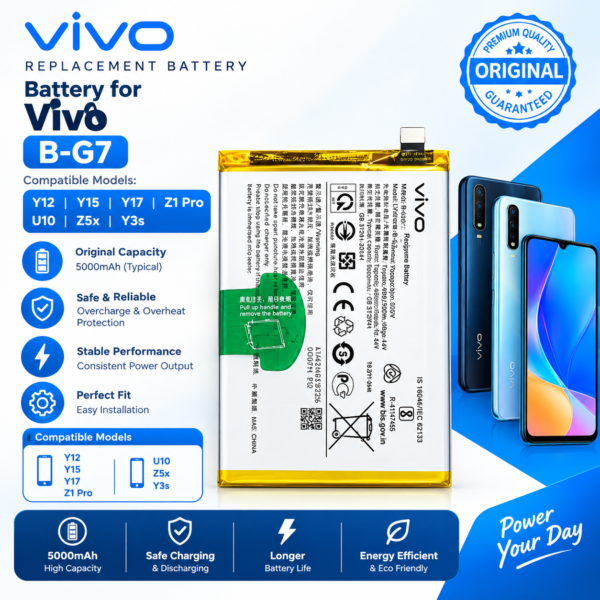 Y12, Y15, Y17, Z1 Pro & Vivo U10,Z5x,Y3s