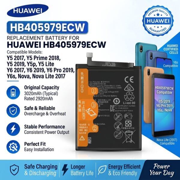 Y5 2017, Y5 Prime 2018, Y5 2019, Y5p, Y5 Lite Y6 2017, Y6 2019, Y6 Pro 2019, Y6s,Huawei Nova / Nova Lite 2017