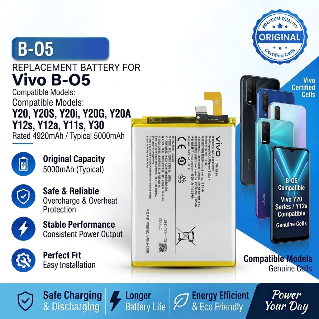 vivo Y20 Y20S Y20i Y20G Y20A Y12s Y12a Y11s Y30 B-05